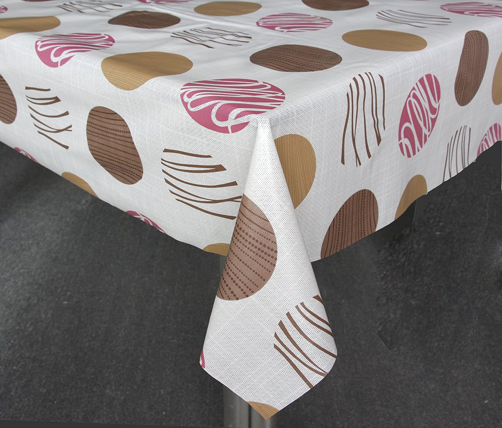 PVC Printed Table Cloth with Nonwoven Backing for Wedding