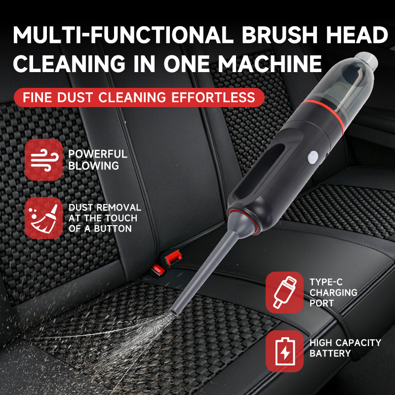 Straight Brushless Motor Cordless 4500PA Portable Handheld Blower Car Vacuum Cleaner