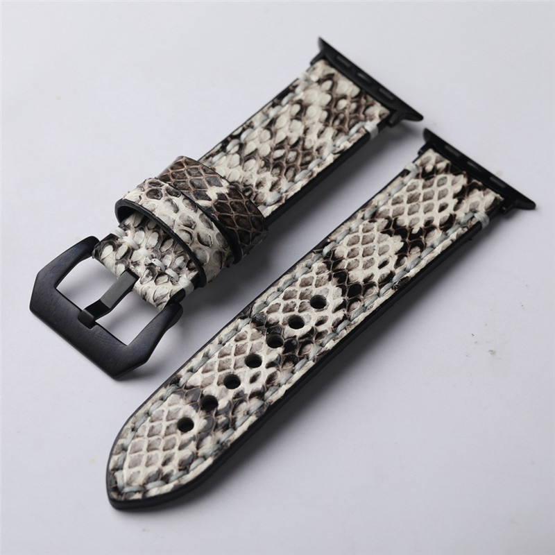 RC70 Luxury Genuine Leather Watch Strap Men's for Machine Black with Packaging Lot Apple Smart Straps