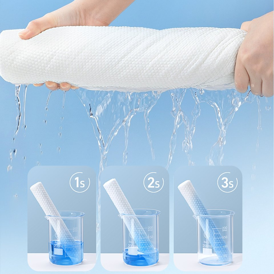 Disposable Travel Towel for Motel Hotel House Natural Cotton Material Nonwoven