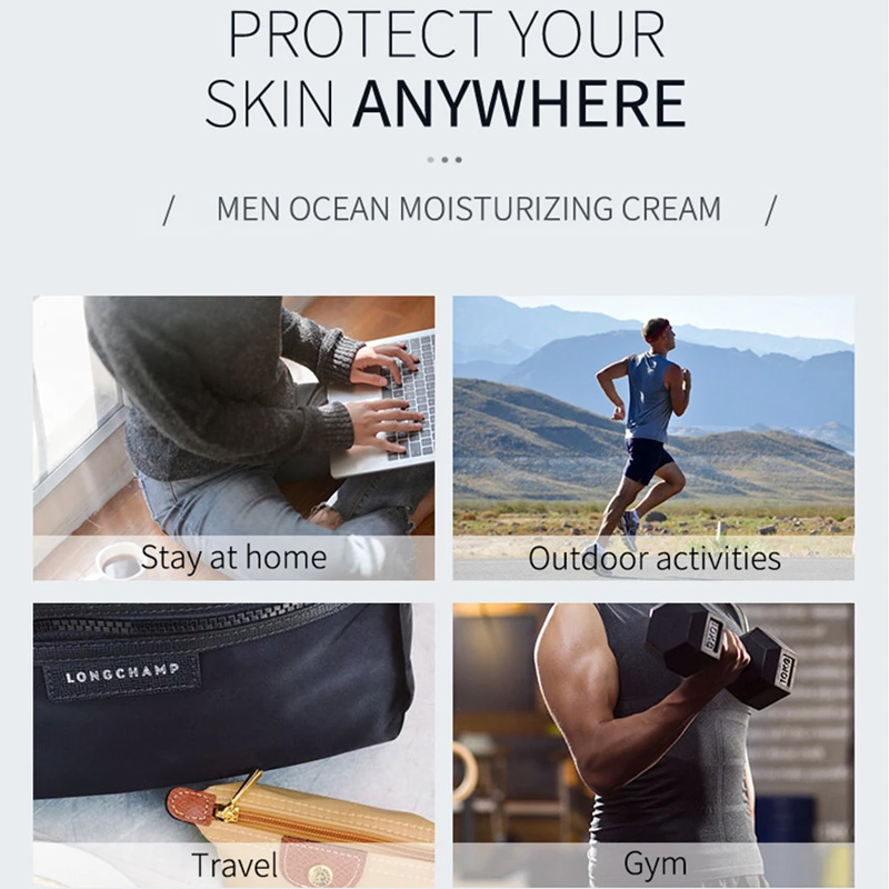 Private Label Mens Beauty and Skincare Products Facial Cleansing Moisturizing Anti Acne Organic Men's Skincare Set