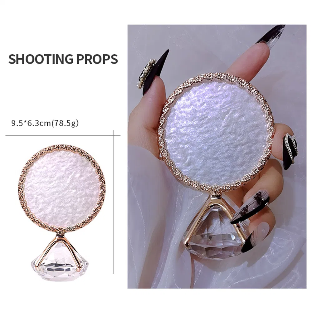 Luxurious Diamond Ring Resin Agate Manicure Tool Color Palette Fasle Nail Tips Display Nail Art Display