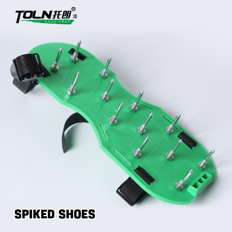 Self Leveling Floor Coating Painting Spiked Shoes