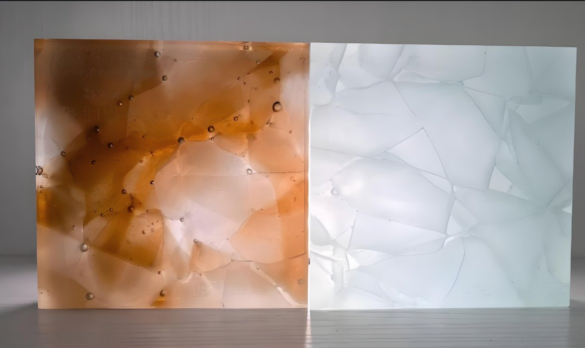 Colorful Tempered Jade Decorative Safety Glass