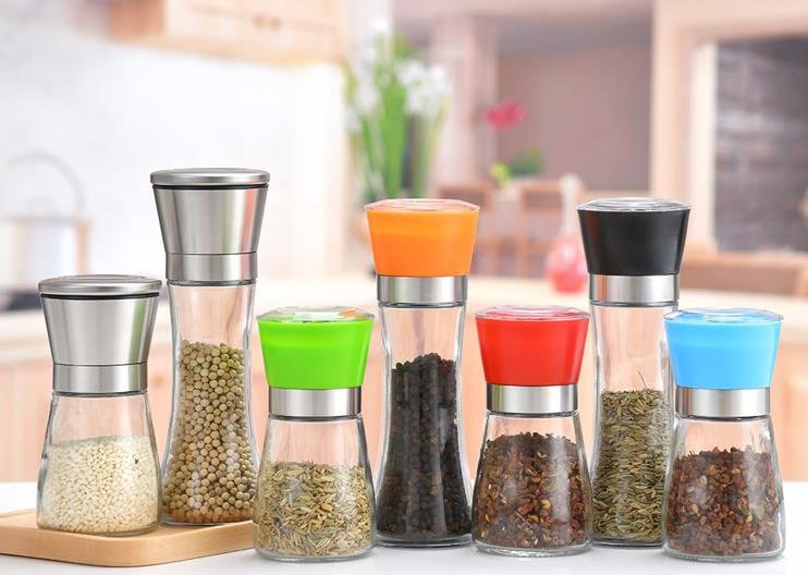 Lead Free Kitchenware Glass Salt and Pepper Shaker