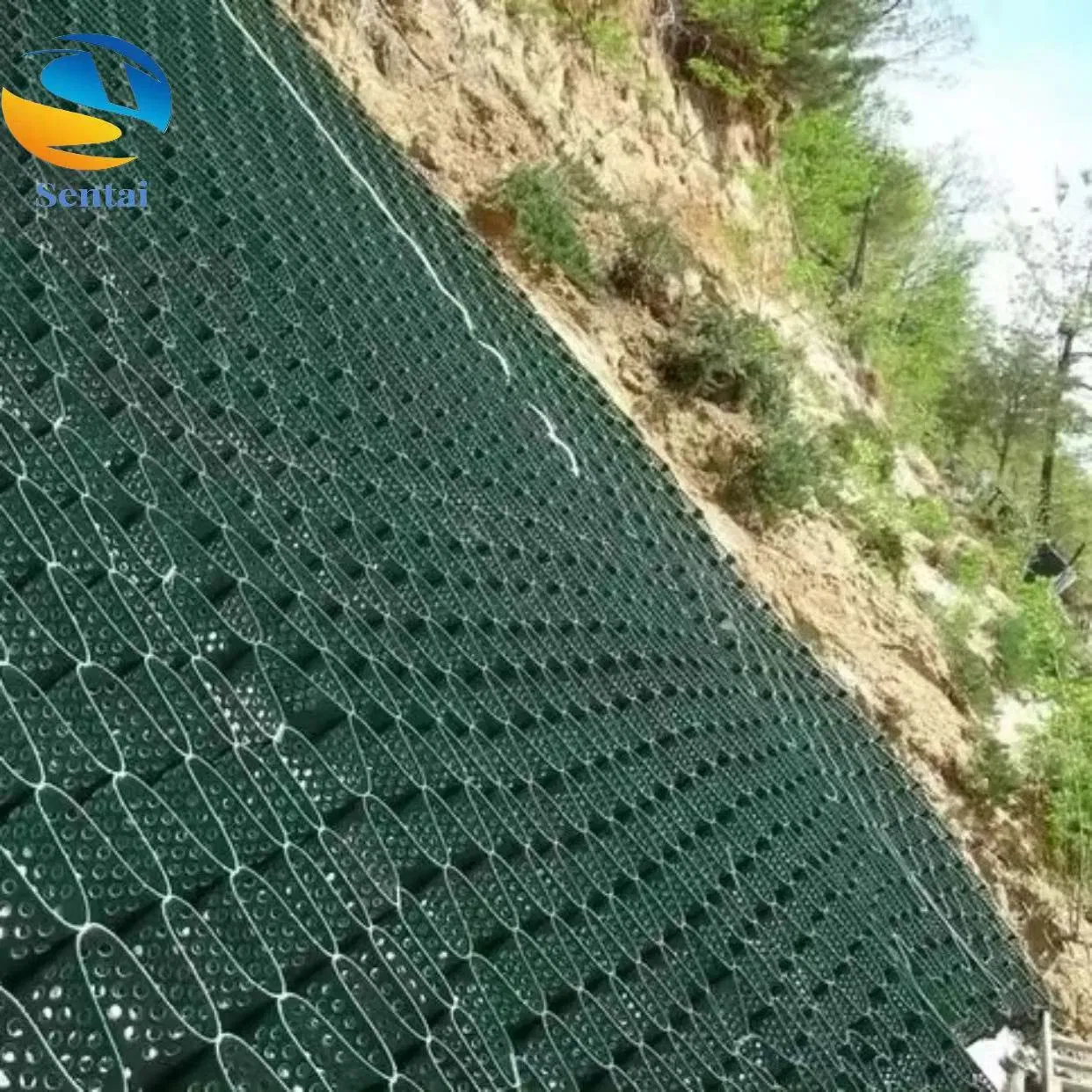 Plastic Lane HDPE Gravel Grid Geogrid Geogrid, Road Soil Stability Geogrid, Retaining Wall Geogrid Manufacturer