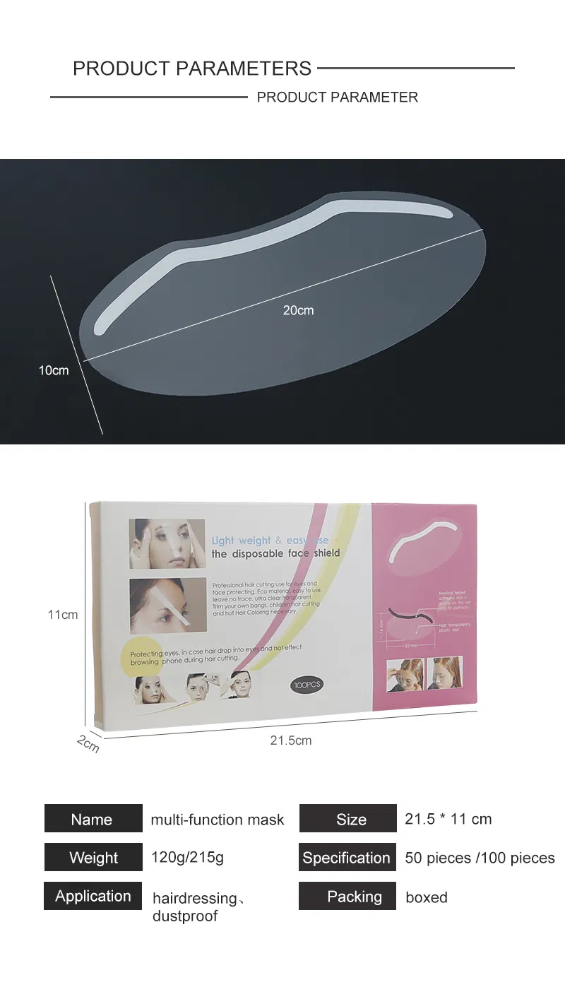 Disposable Face for Hair Coloring Hair Cutting Eye Protection Tool