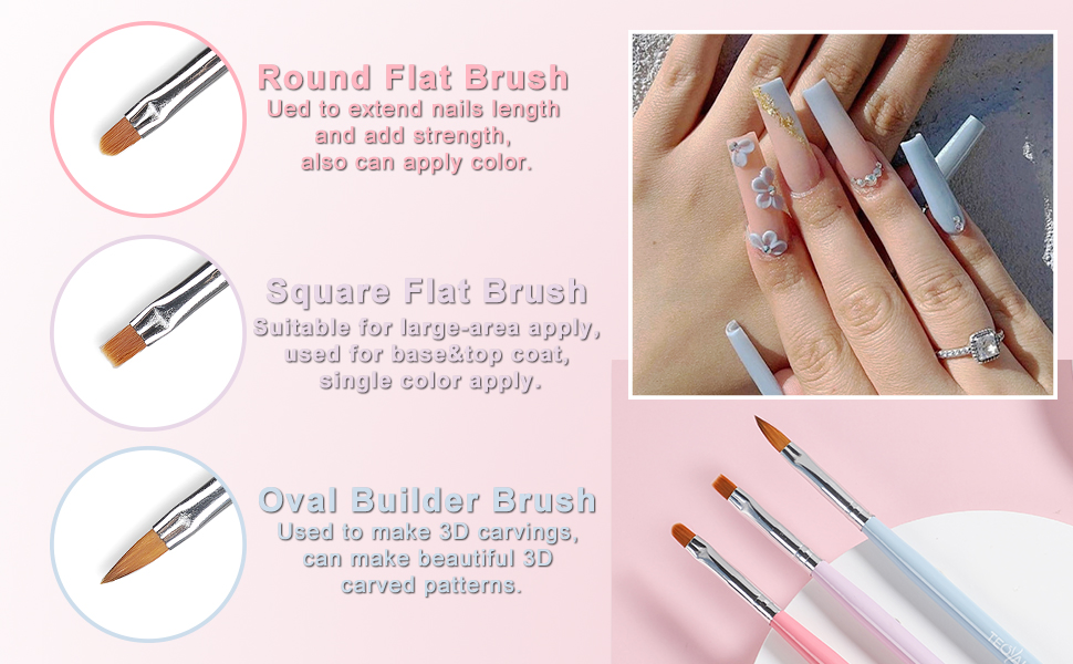 Nail Art Tools Design Painting Brushes Builder Gel Dotting Pen