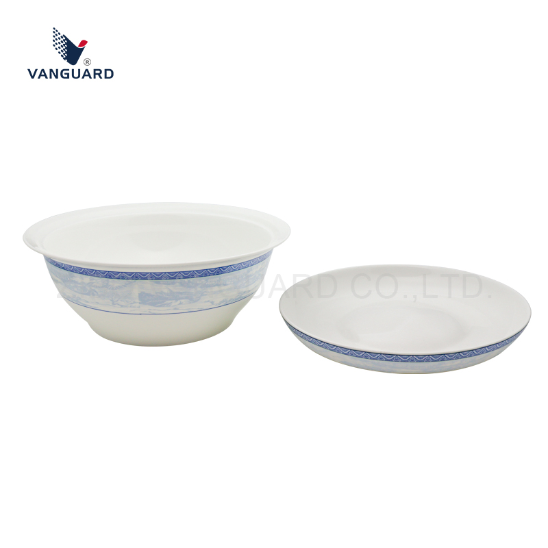 High Quality Large Custom Ceramic Porcelain Soup Bowl with Design