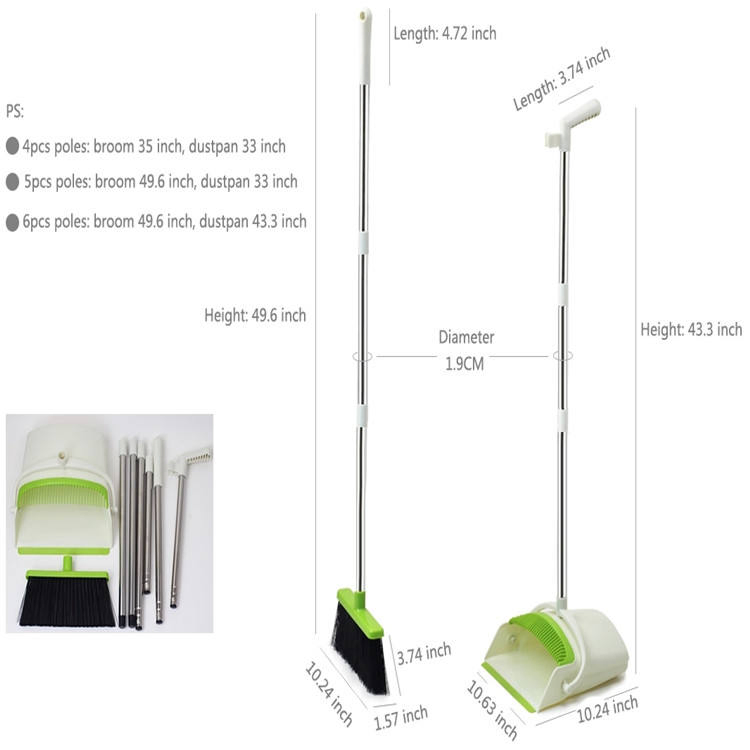 Ergonomic Upright Stand-up Broom Brush for Effortless Cleaning