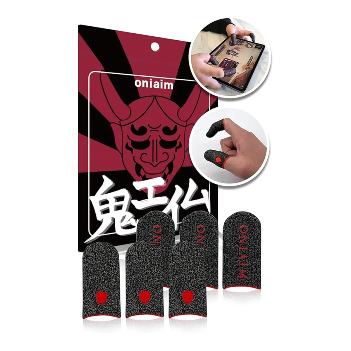 Антипотные игровые напальчники для смартфона