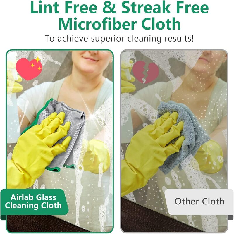 Brighthomey Glass Polishing Cloth Cleaning Lint Free Microfiber Cloth