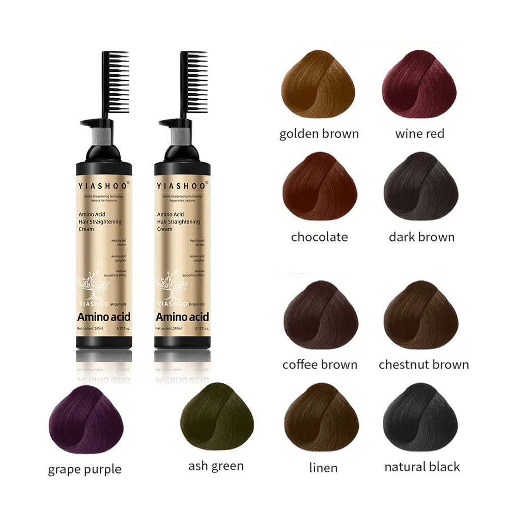 Sulfate-Free Tinturas De Cabelo: Nourishing Hair Coloring Comb for All Hair