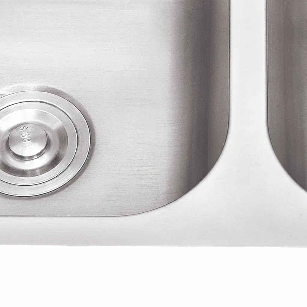 Premium Polished Double Bowl Stainless Steel Kitchen Sink