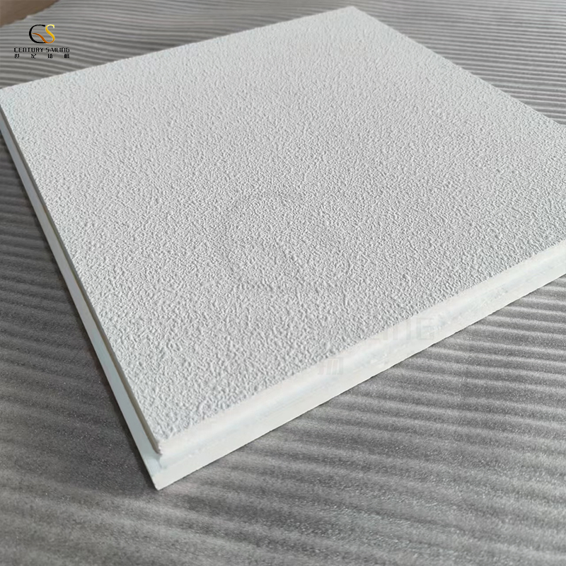 Eco-Friendly Fiberglass Sound Absorption Ceiling with Low Price of Tegular Edge
