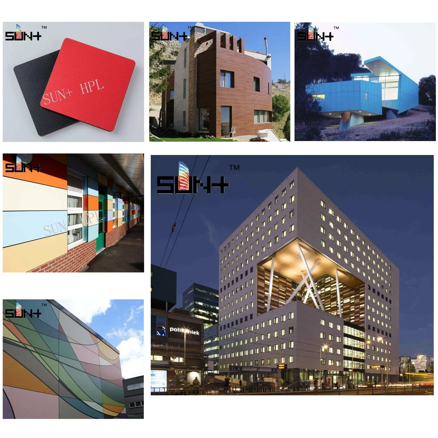 Decorative Outdoor Carved Wood Wall Panel Exterior Compact High Pressure Laminate