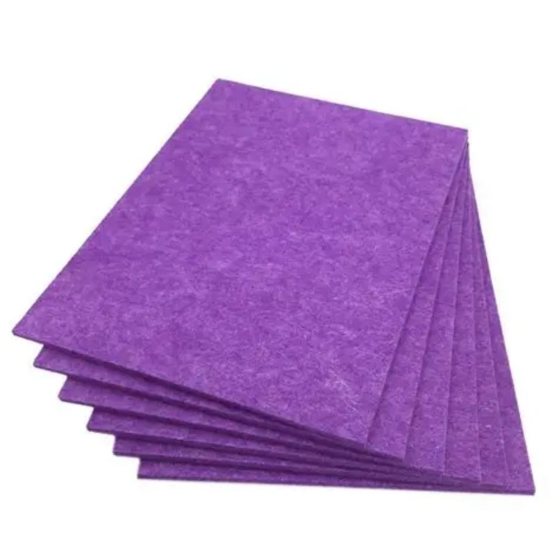 Modern Office Decoration 12mm Pet Felt Acoustic Panel Sound Absorbing Tiles Wall Board Echo Control Noise Insulation Supplier