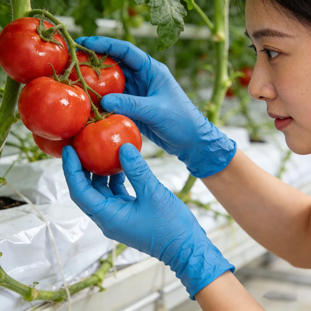 Anti-Scratch Blue Nitrile Gloves - Latex-Free Disposable Pet Care Gloves