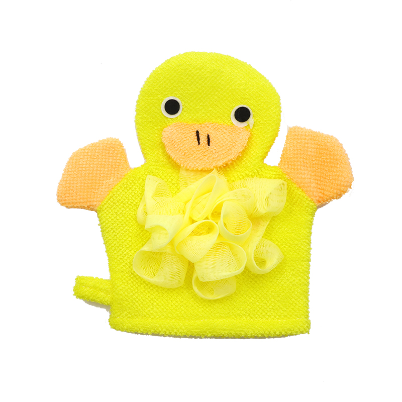 4 Kinds of Cartoon Soft and Comfortable Bath Ball Gloves