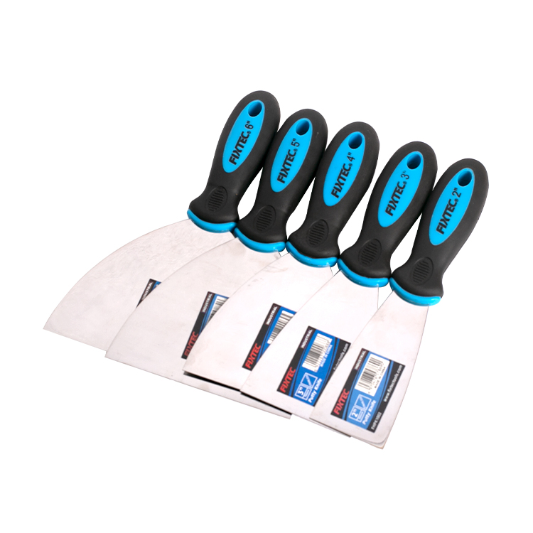 Fixtec Industrial Hand Tools Stainless Steel Mirror Polish Blade Putty Knife Plaster Scraping