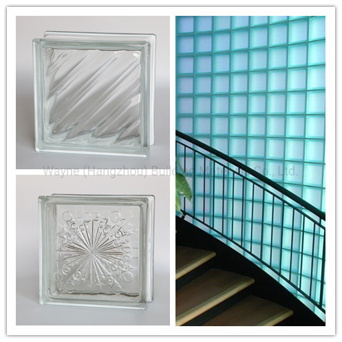 High Quality Art Customized Color Design Building Glass Block Brick