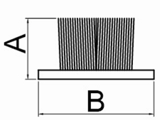 Brush Insert Plastic Stopper Locking Bolt