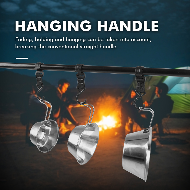 Korean Japan Outdoor 200/300/550ml Stainless Steel Camping Bowl Set