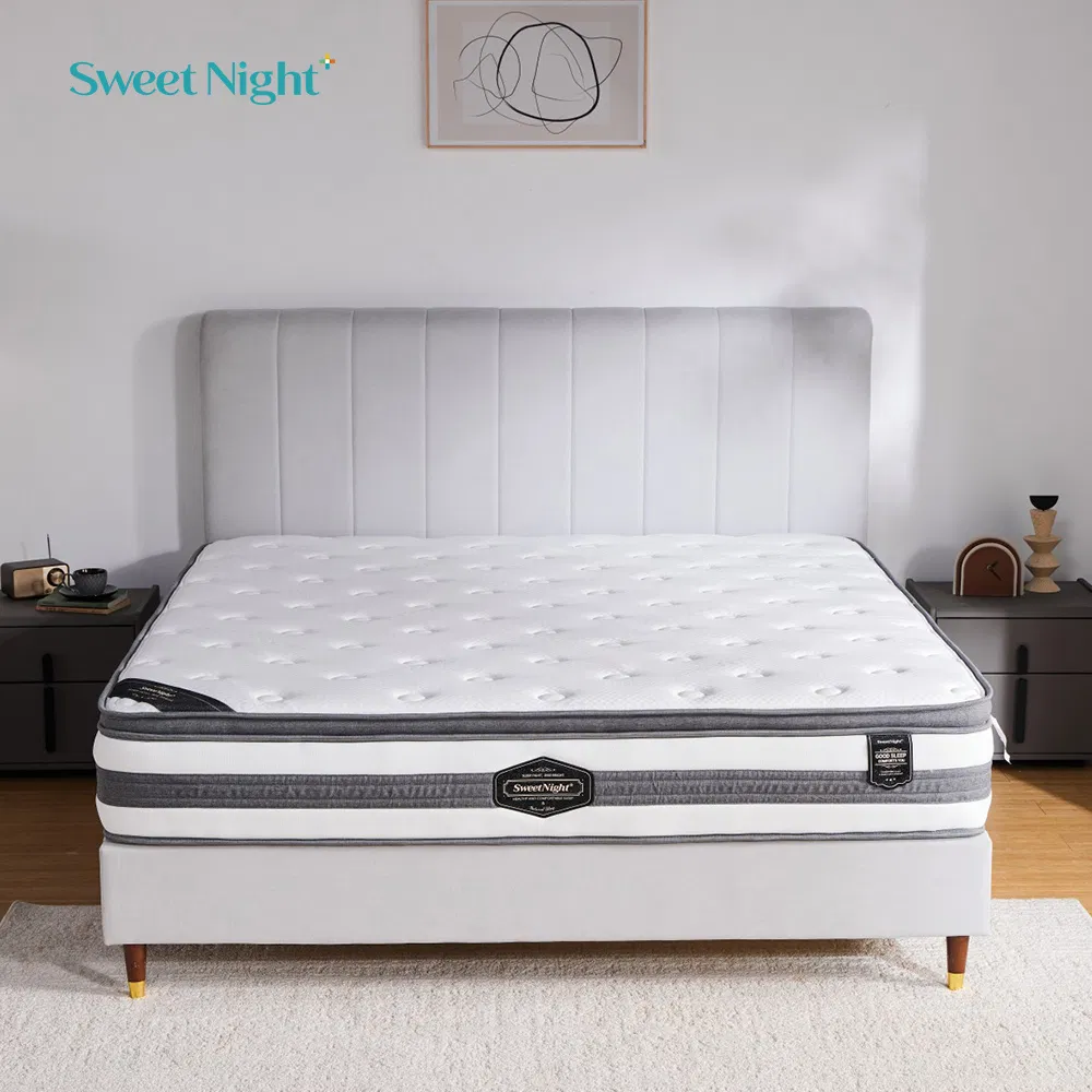 St877 Rollable Foam Bed Furniture with Spring Core King Size Compressed Mattress