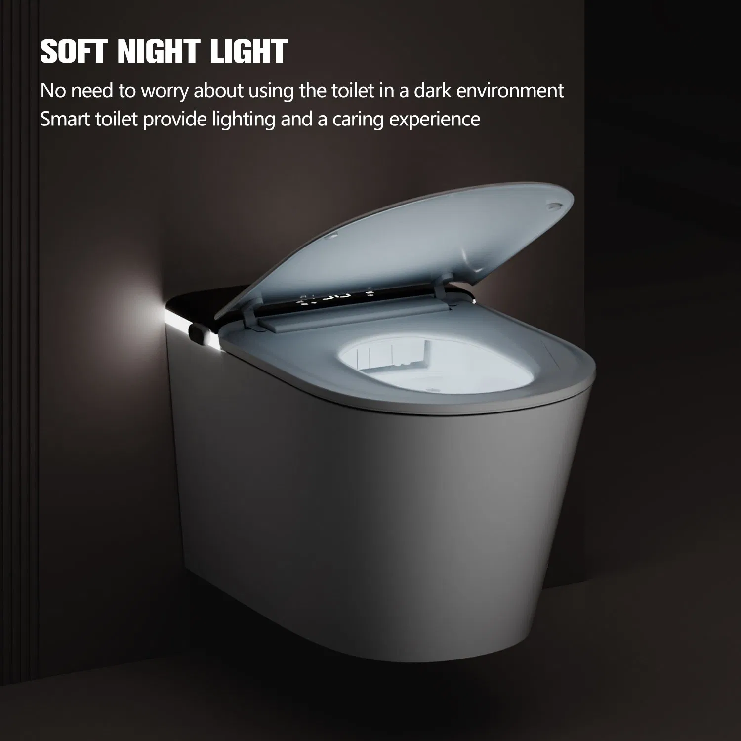 Factory Price 2025 Wall-Hung Smart Toilet P-Trap Automatic Intelligent Suspended Bidet Wc