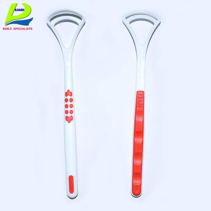 High Quality PP+TPE Tongue Scraper for Tongue Cleaning