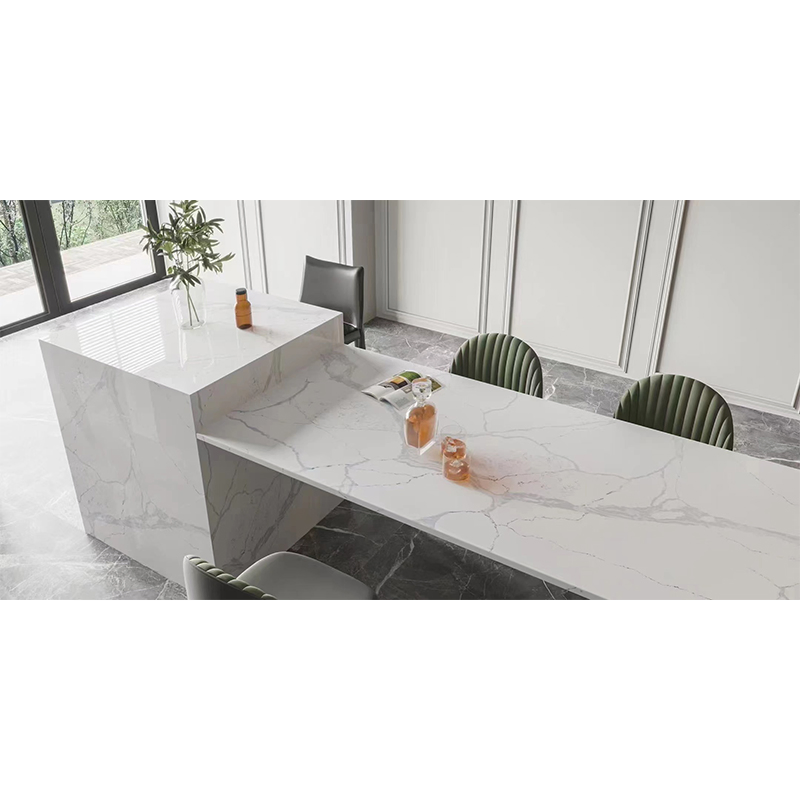 White/Grey Black Artificial Marble Stone Quartz Counter Top Price