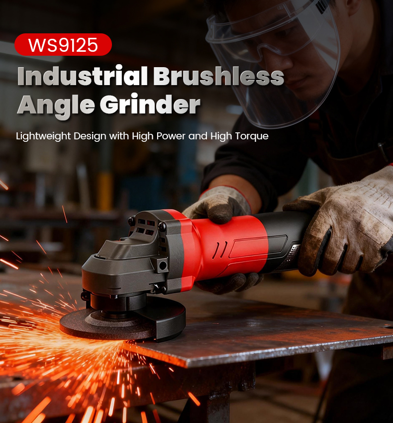 1600W 125mm Mini Power Tools Electric Brushless Industrial Angle Grinder High Quality Professional Use