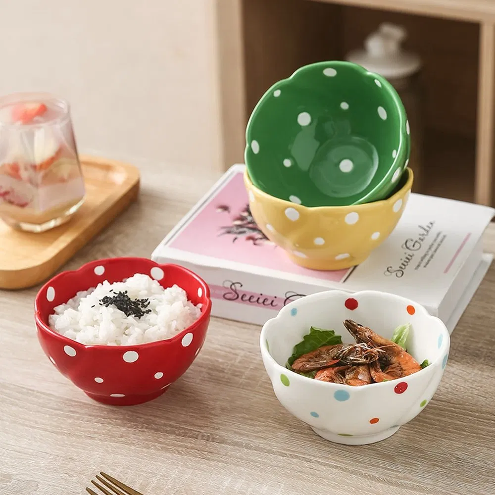 Stain Resistant Firm Ceramic Soup Bowls for Dining Tables