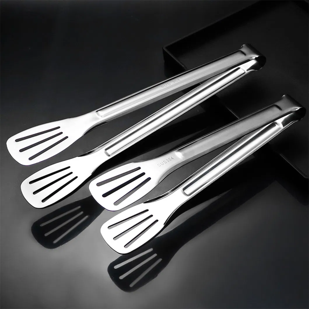 BBQ Tool Kitchen Tongs Cooking Tongs 304 Stainless Steel Food Tools Barbecue Tongs