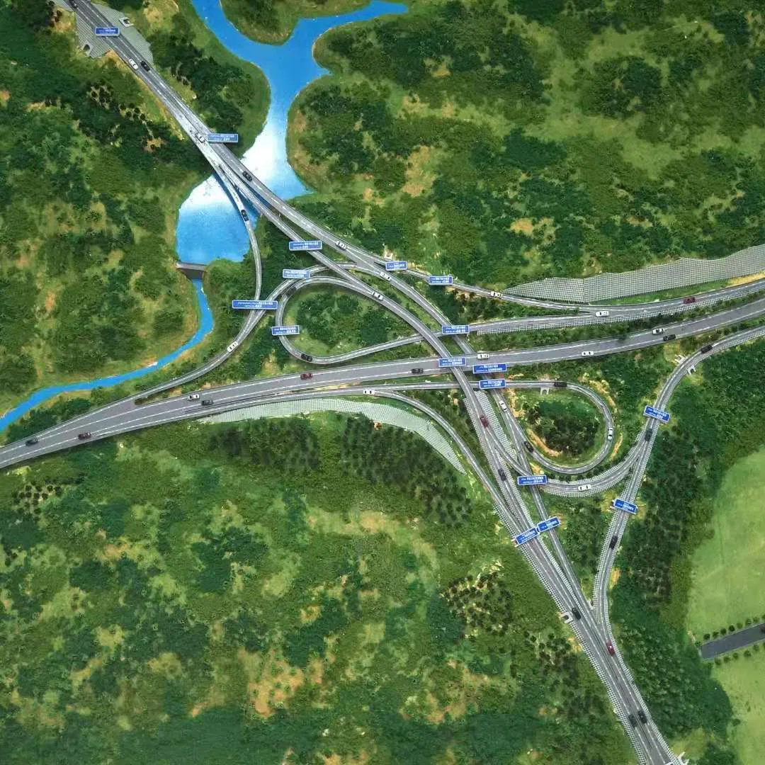 3D High-Quality Customized Bridge Building Model with Lighting Display