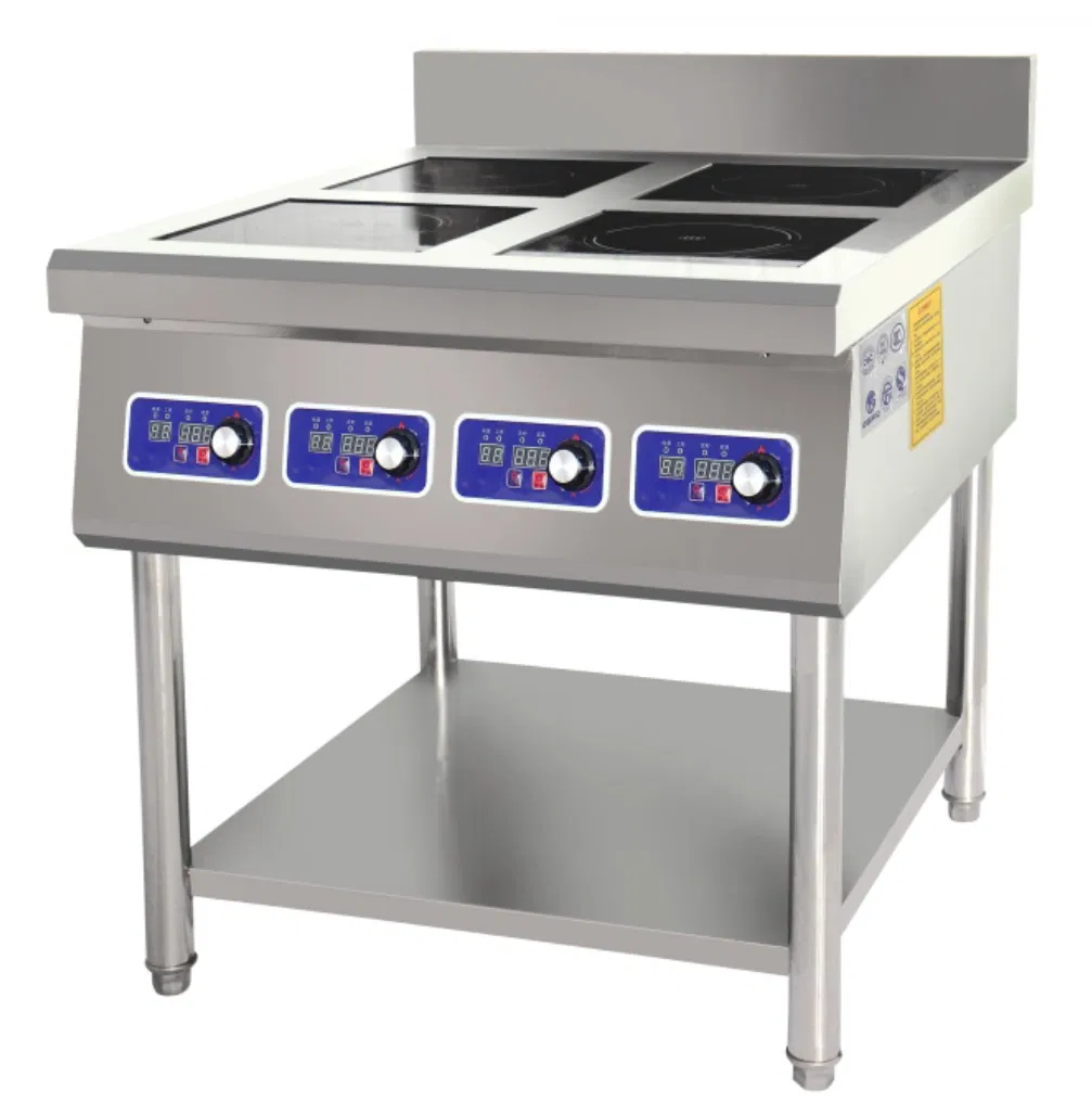 4-Burner Cabinet Induction Cooker Commercial Induction Cooking Range