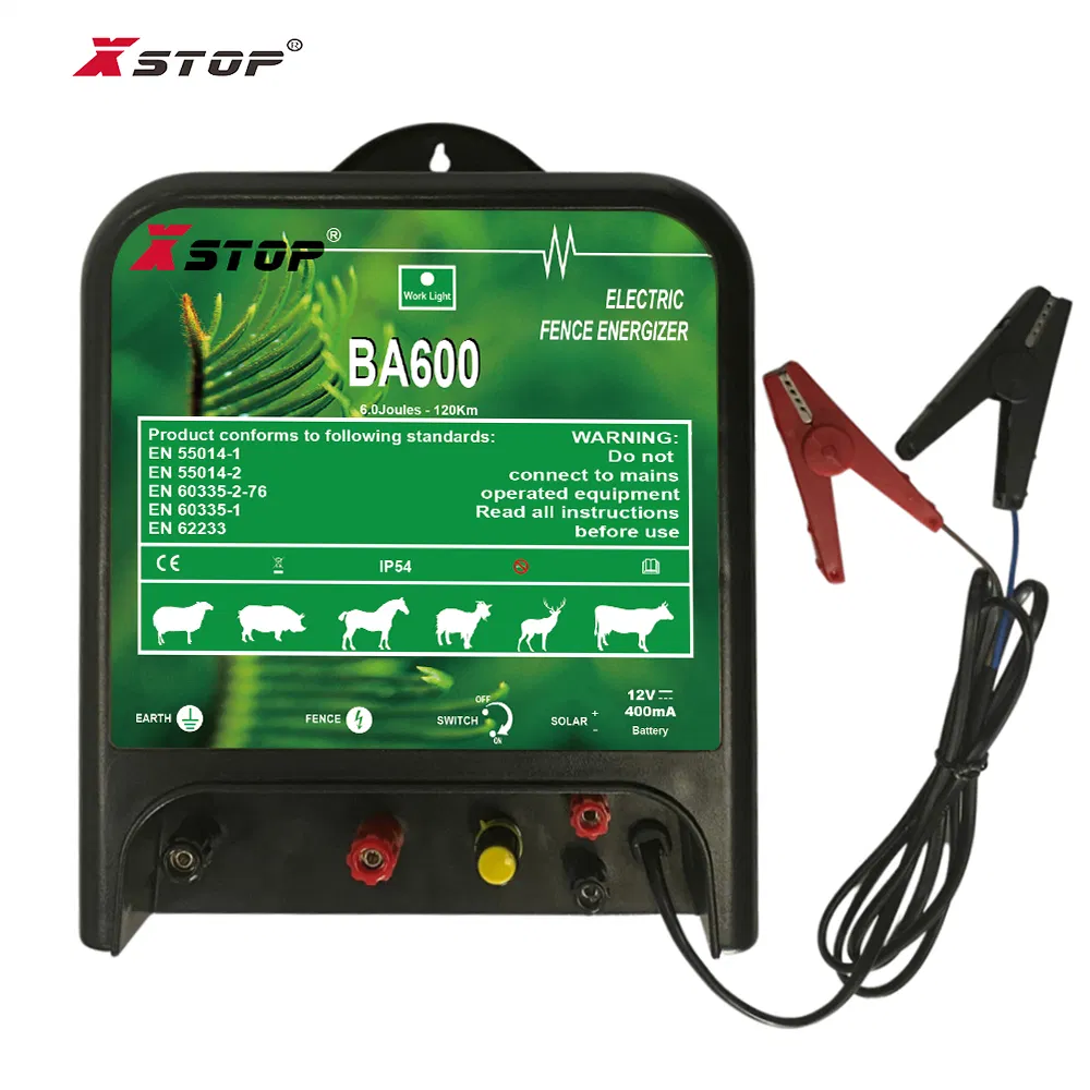 Xstop 6j DC Battery Solar Panel Power Electric Fence Energizer