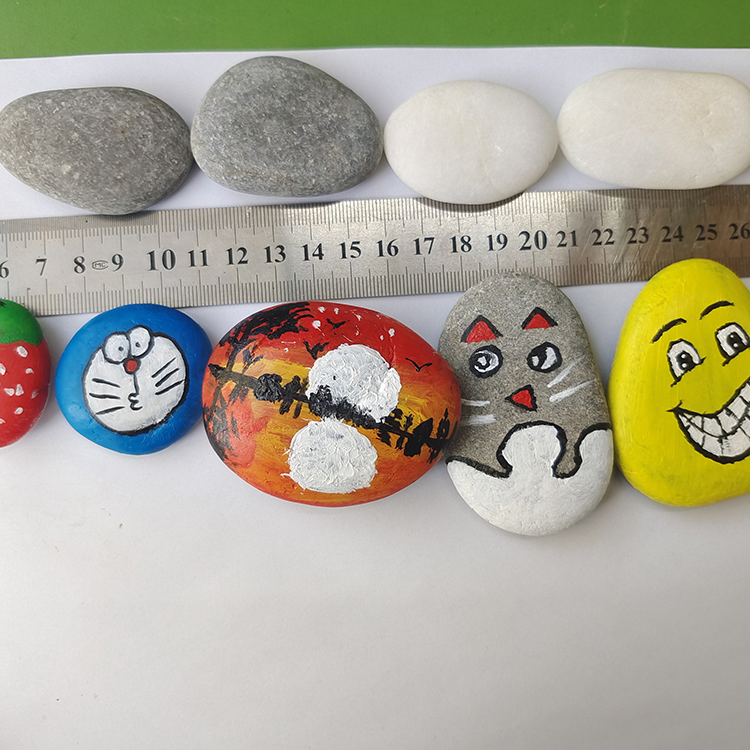 Natural River Pebbles Children Loved Handcraft Animal Painting Drawing Pebbles
