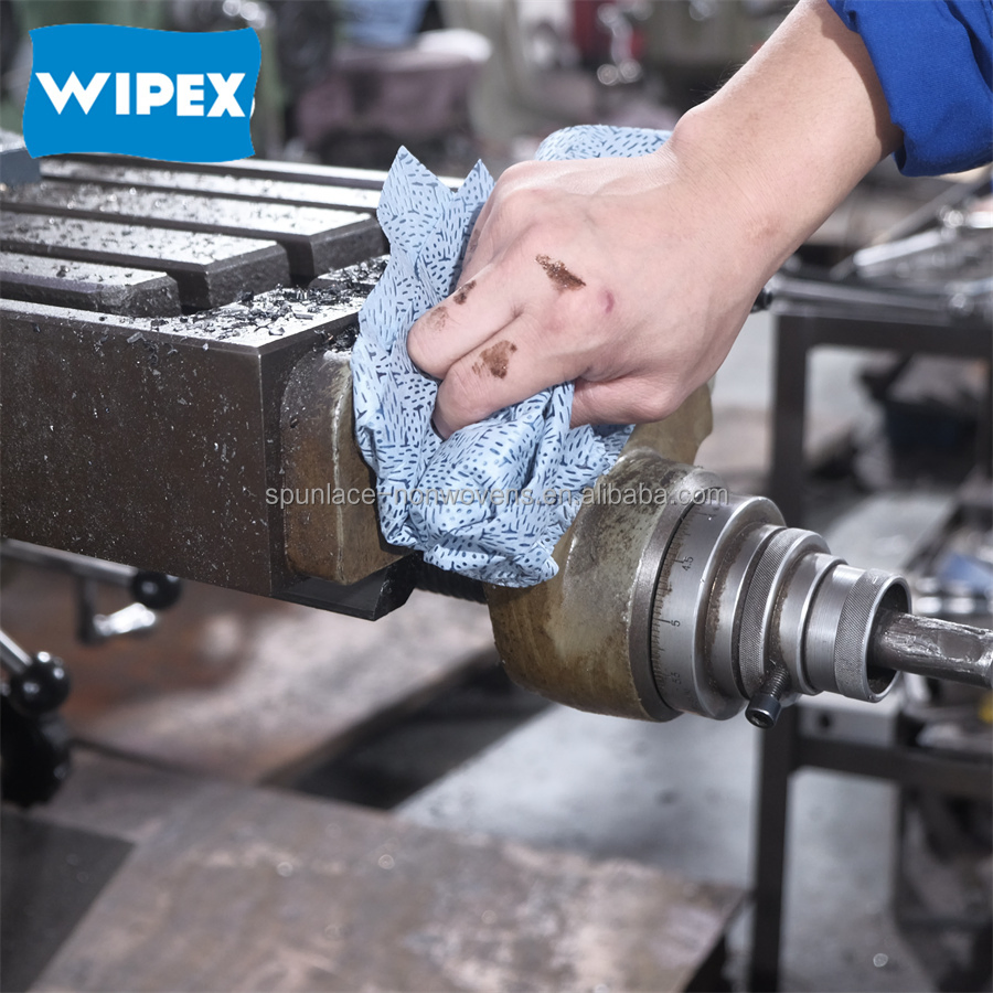 Heavy Duty Wipes Industrial Polypropylene Cleaning Wipe Meltblown Blue Industrial Dry Cloth