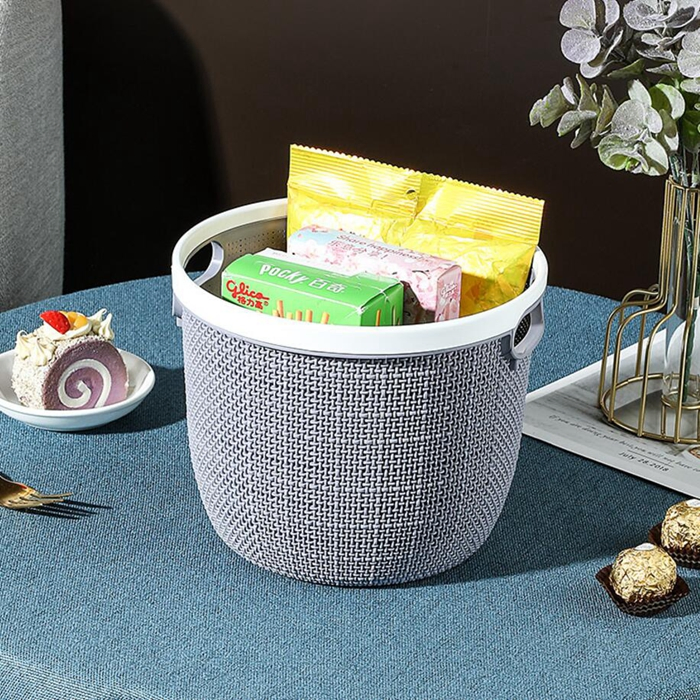 Portable Laundry Hamper with Carrying Handles Storage Basket
