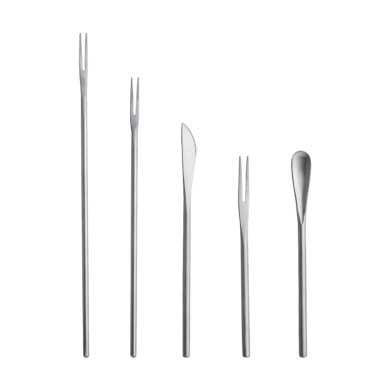 Stainless Steel Cutlery Set Creative Japanese Round Handle Cutlery