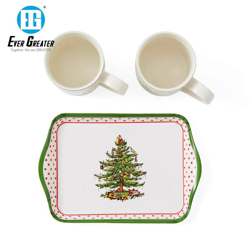 Персонализированная керамическая кружка с новогодним дизайном