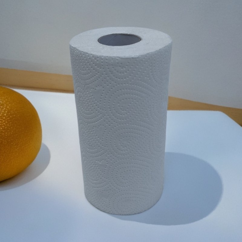 Wholesale Embossed Roll Double-Layer Kitchen Paper, Native Wood Pulp Kitchen Towel Paper