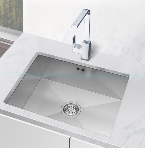 Cabinet Accessories Countertop Popular American Handmade Single Bowl Kitchen Under Mount Stainless Steel Sink 23× 18× 10 Inches Hfes2318