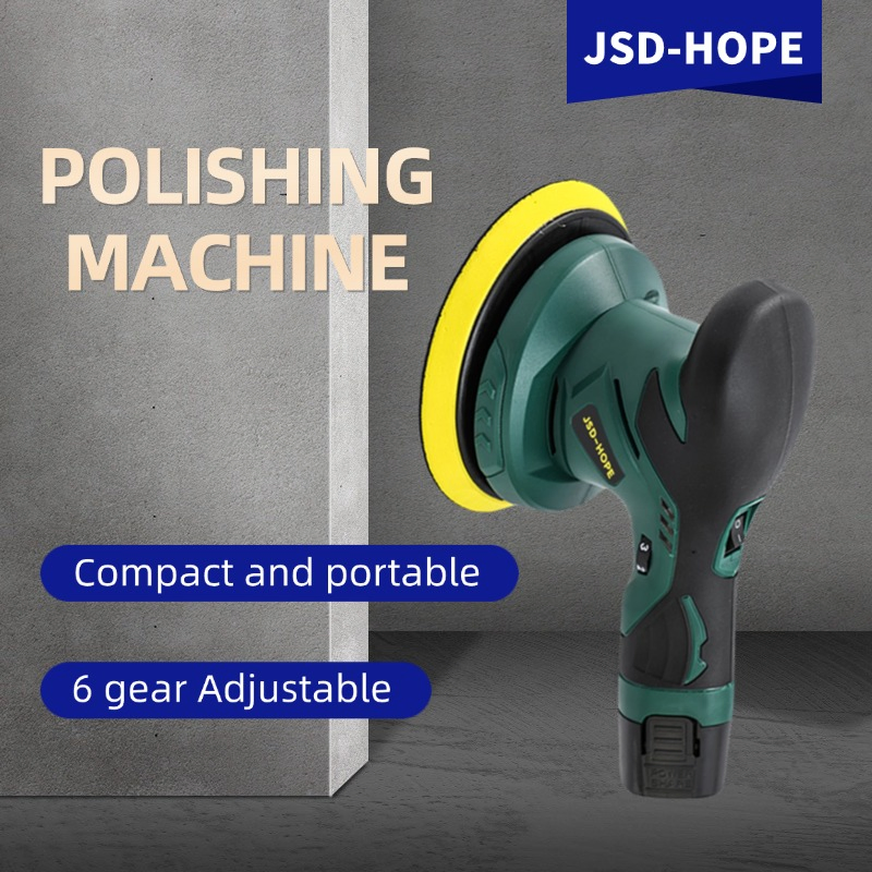 Industrial-Grade 12V Cordless Wax-Polishing Machine with High-Speed Eccentric Vibration