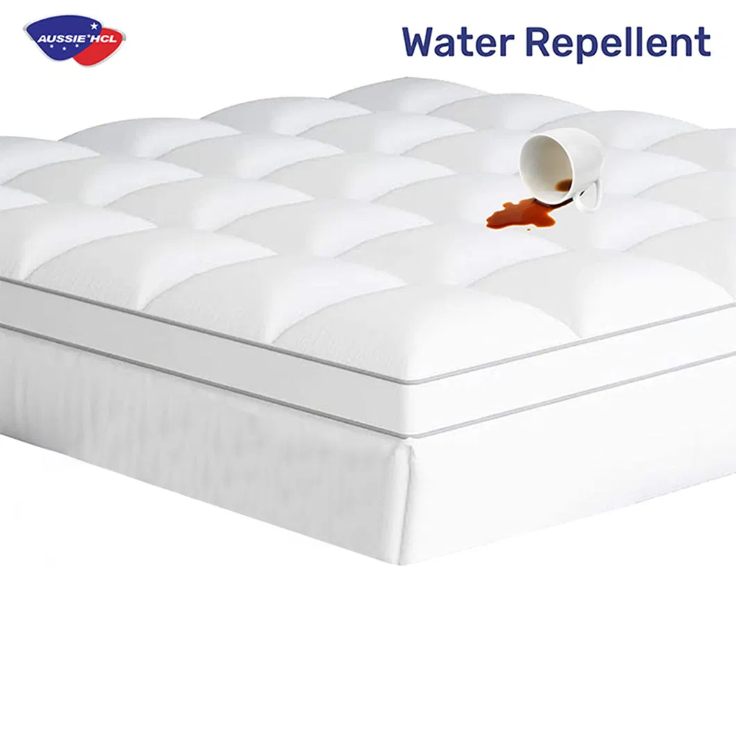 High Quality Full Size Quilted Fitted Bamboo Mattress Pad Twin Queen King Hypoallergenic Waterproof Anti Mite Jacquard Hotel Mattress Topper