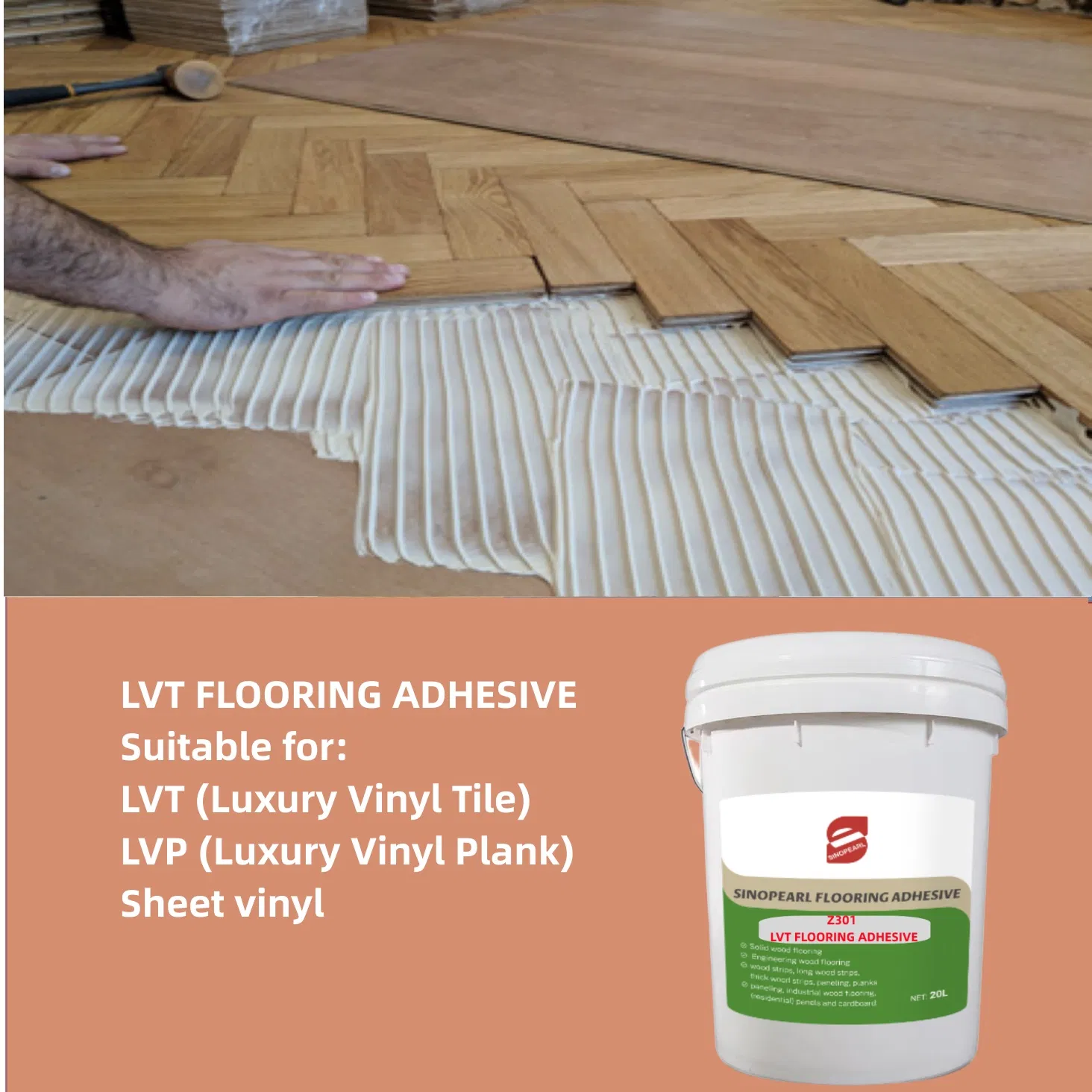 Radiant-Heated Flooring Glue Made by Sinopearl