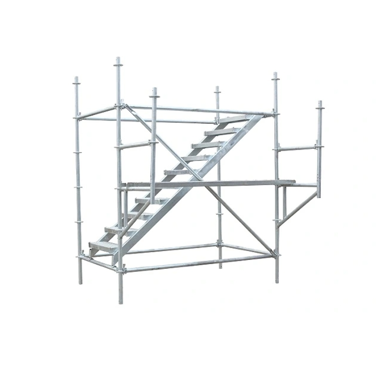 One-Stop Solution Hot DIP Galvanized Ladder Ringlock Scaffolding for Building Construction