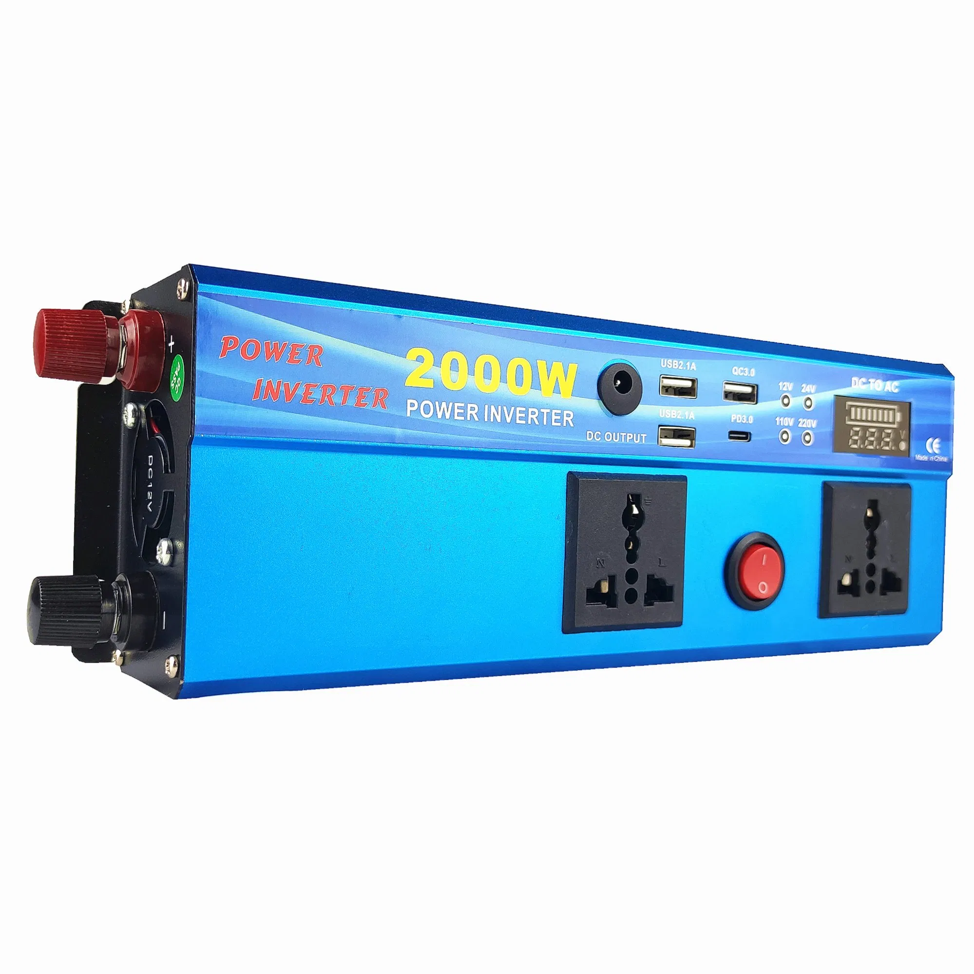 Инвертор 2000Вт 12В/220В для дома и авто