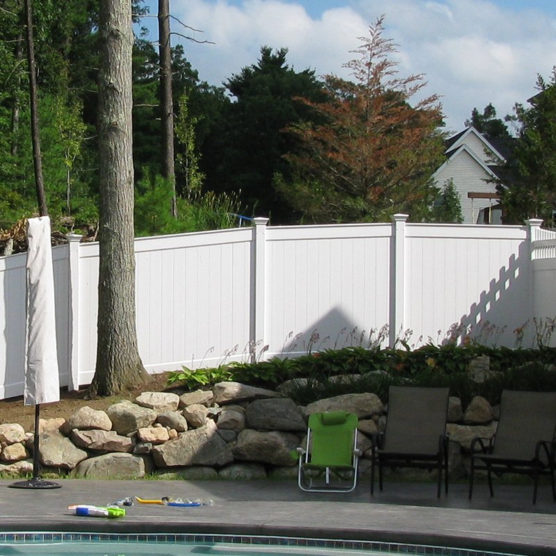 Easy Installation PVC Outdoor Privacy Fencing, Plastic Full Privacy Pool Fencing, Vinyl Garden House Fencing